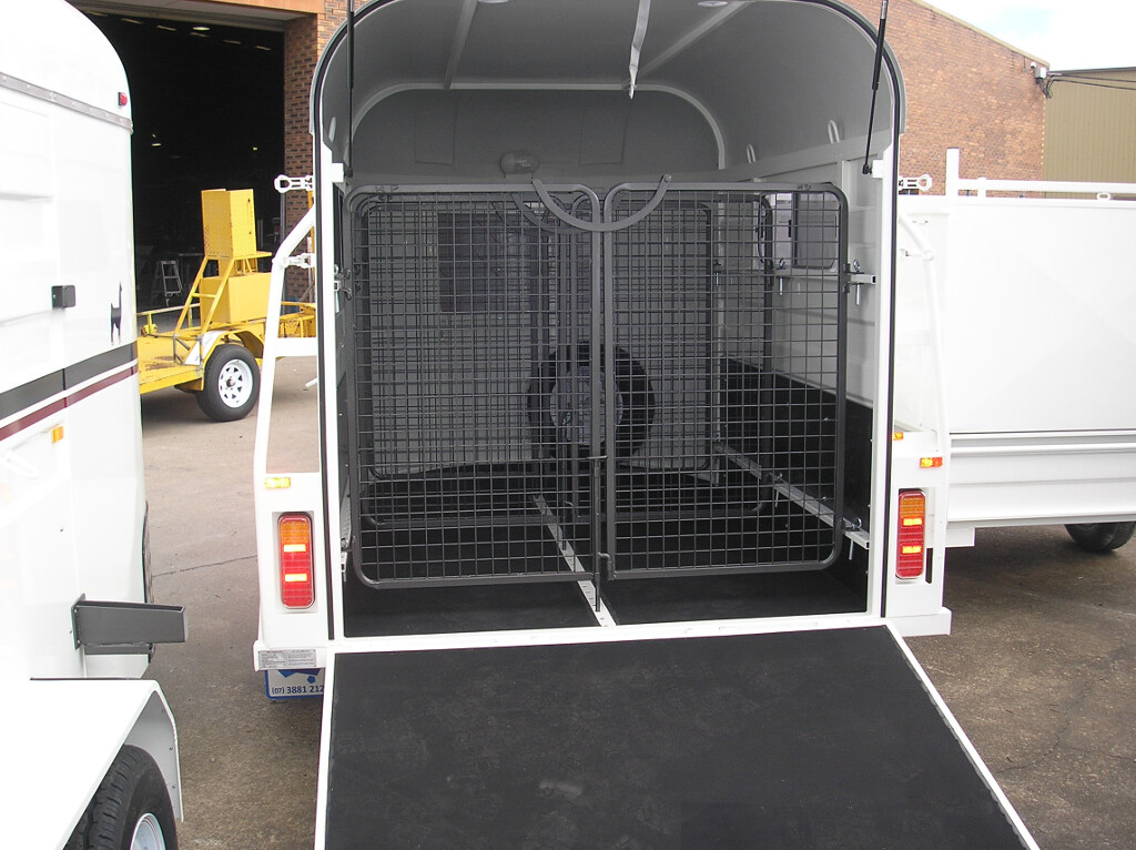 Standard Gates in Single Axle Alpaca/Goat Float