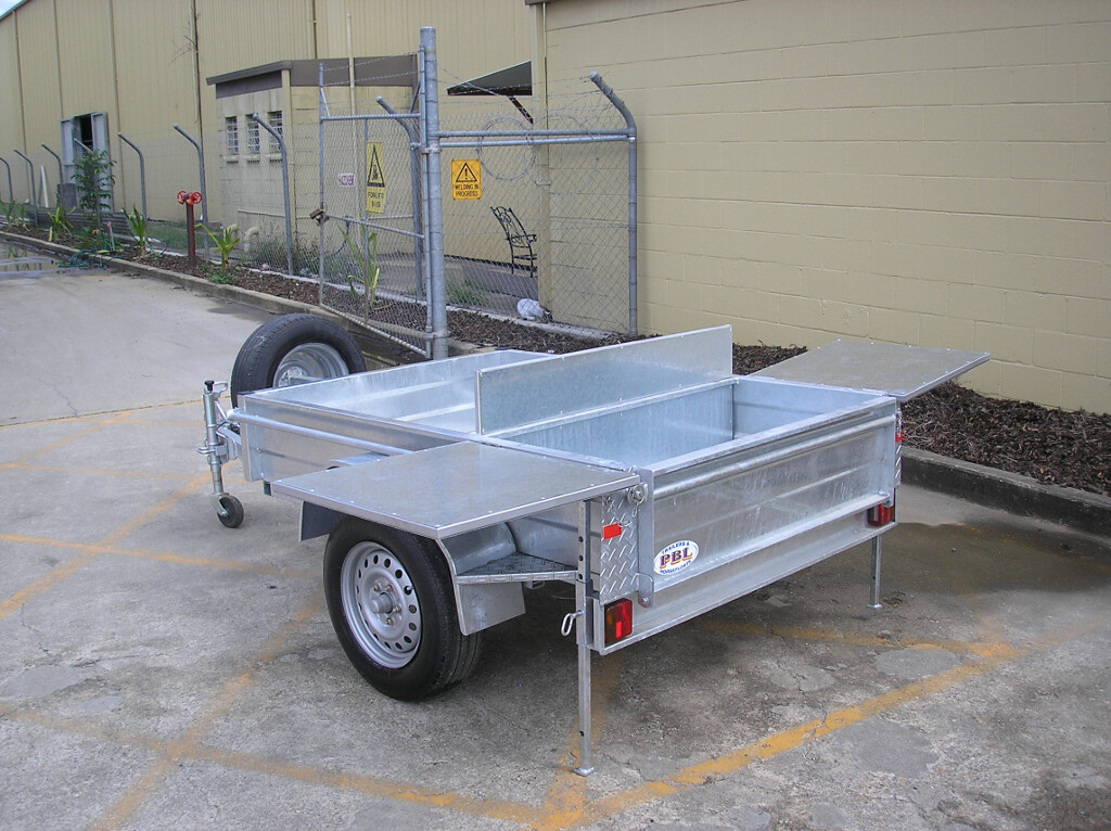 6x4 Galvanised Barbecue Trailer