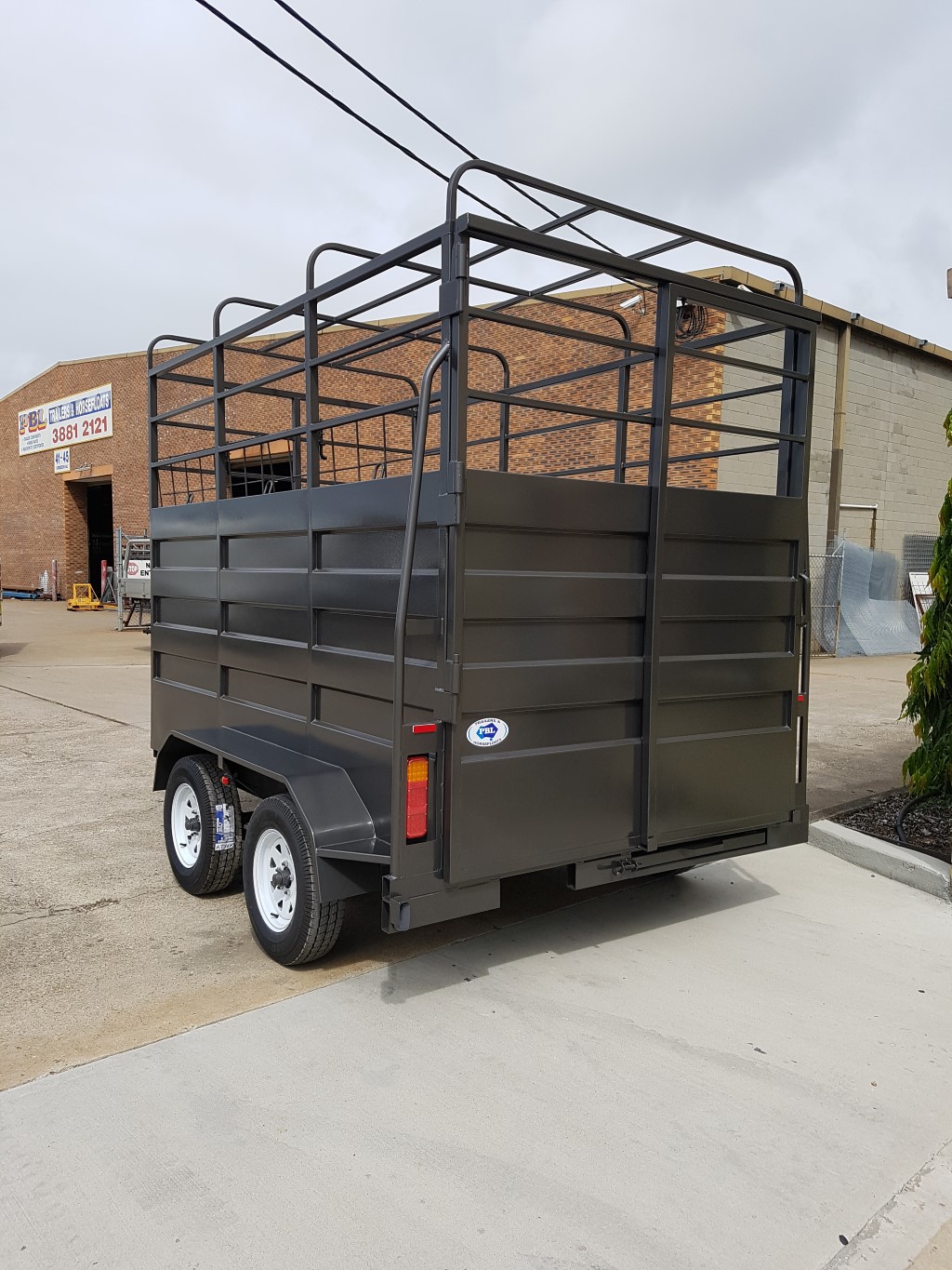 Rear Gate on Custom Stock Trailer