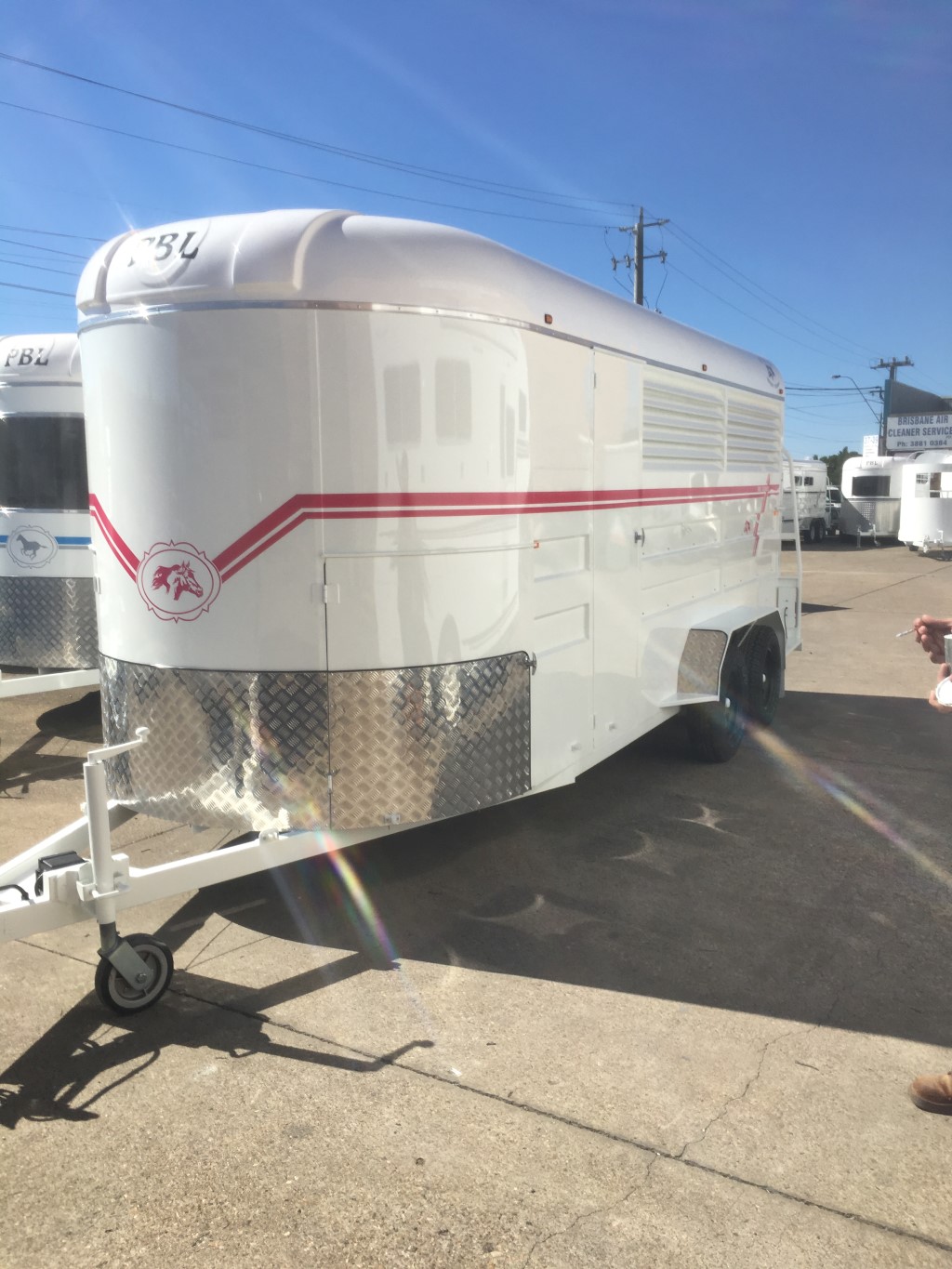 4 Horse Angle Load Float with Side Louvers